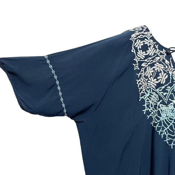 JOHNNY WAS BIYA Boho Embroidered Tunic Top XL - Picture 2 of 9